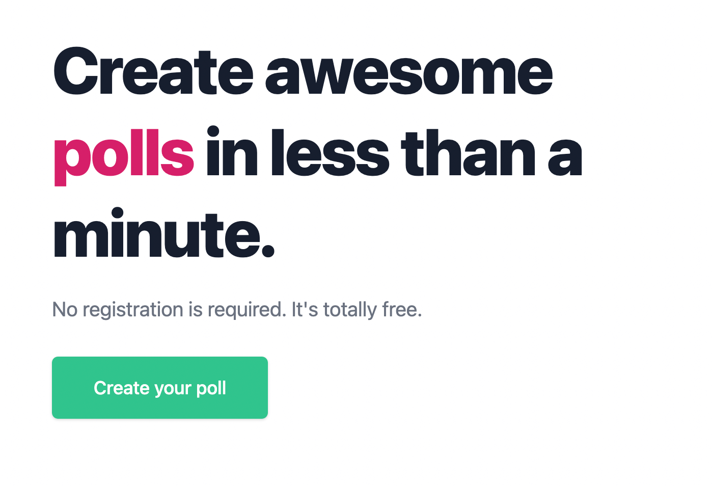 BigPoll - Quick poll maker for free